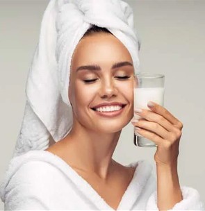 How rice milk is used in the skincare routine?